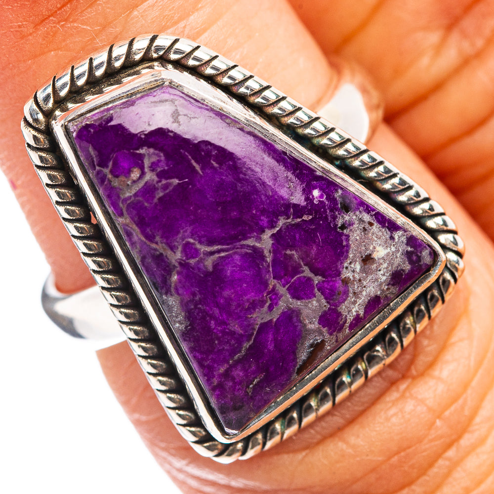 Premium Sugilite Ring Size 5.75 (.925 Sterling Silver)