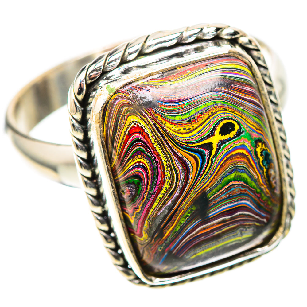Fordite Ring Size 10.5 (925 Sterling Silver) RING138395