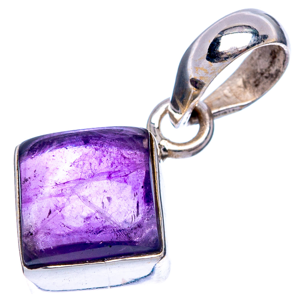 Amethyst Dainty Pendant 3/4" (925 Sterling Silver) P43531