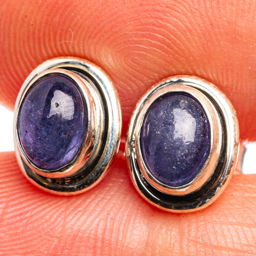 Natural Tanzanite Dainty Earrings 3/8" (925 Sterling Silver) E432510