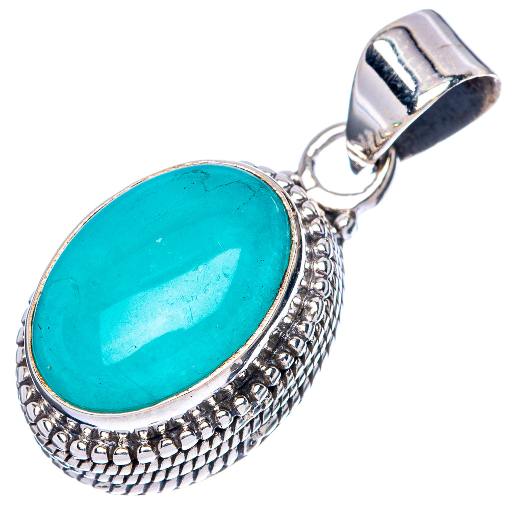 Amazonite Pendant 1 1/4" (925 Sterling Silver) P42828