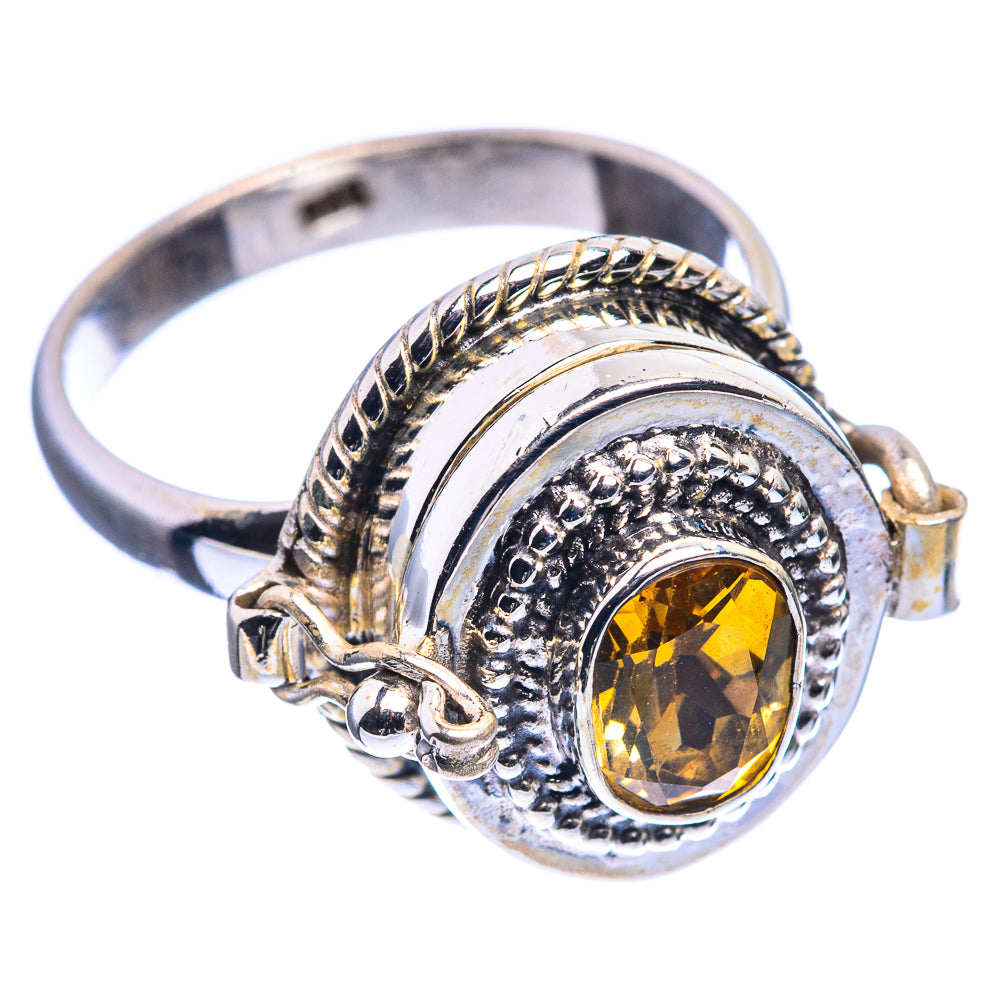 Poison Faceted Citrine Ring Size 9 (925 Sterling Silver) R142412