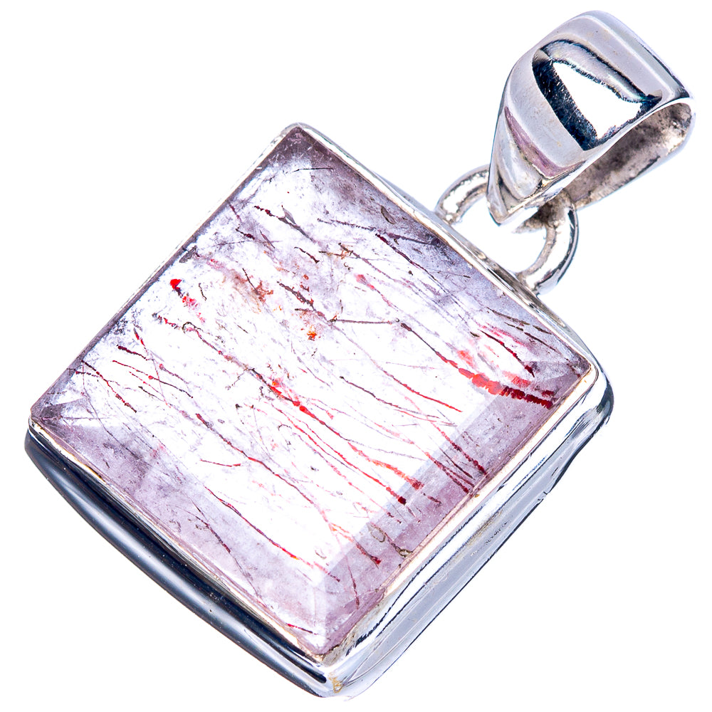 Rare Cacoxenite Pendant 1" (925 Sterling Silver) P41625