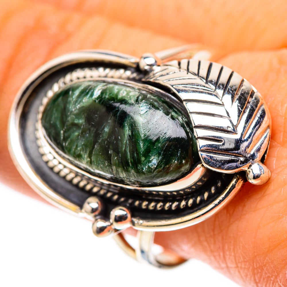 Seraphinite Ring Size 10 (925 Sterling Silver) RING138546