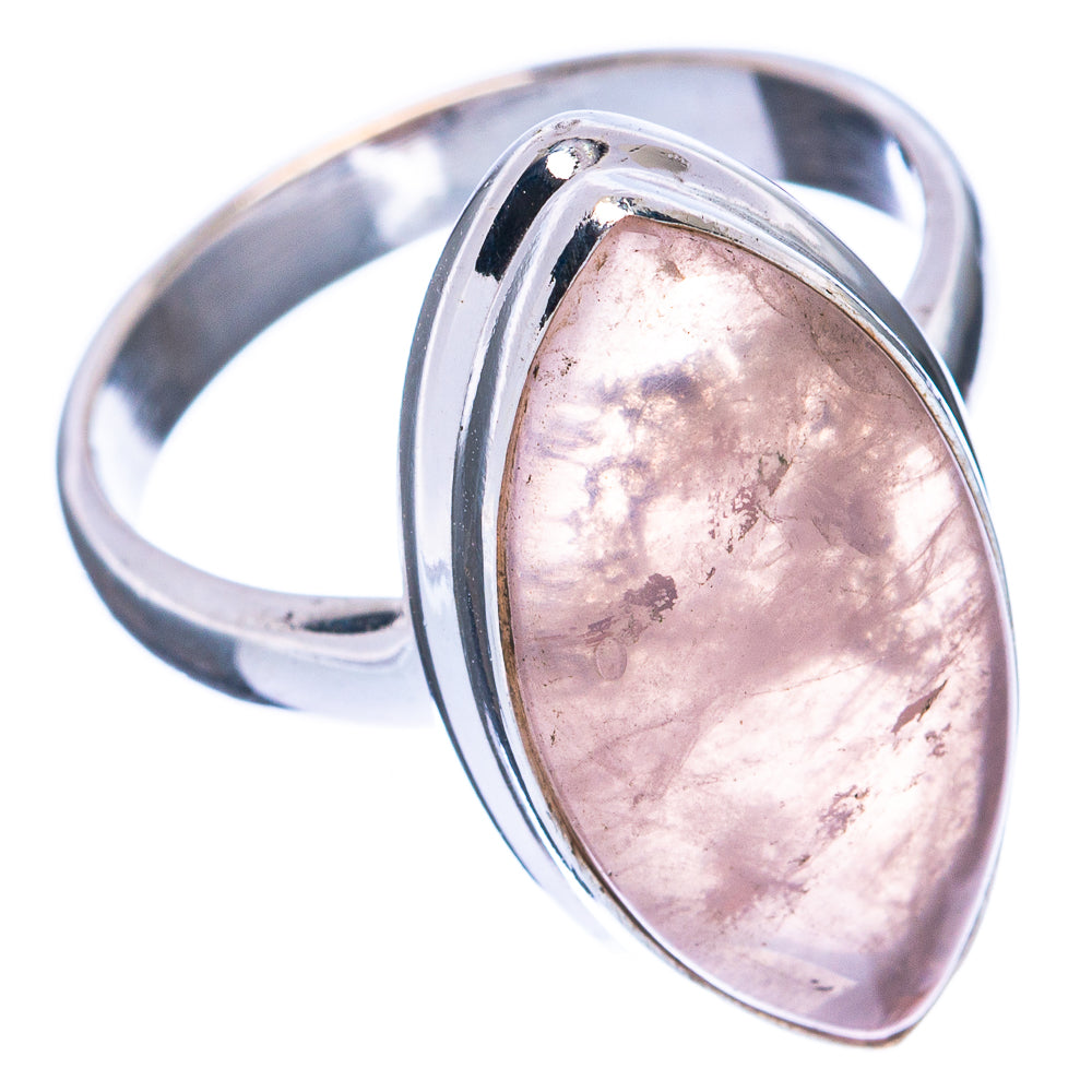 Rose Quartz Ring Size 7 (925 Sterling Silver) R2936