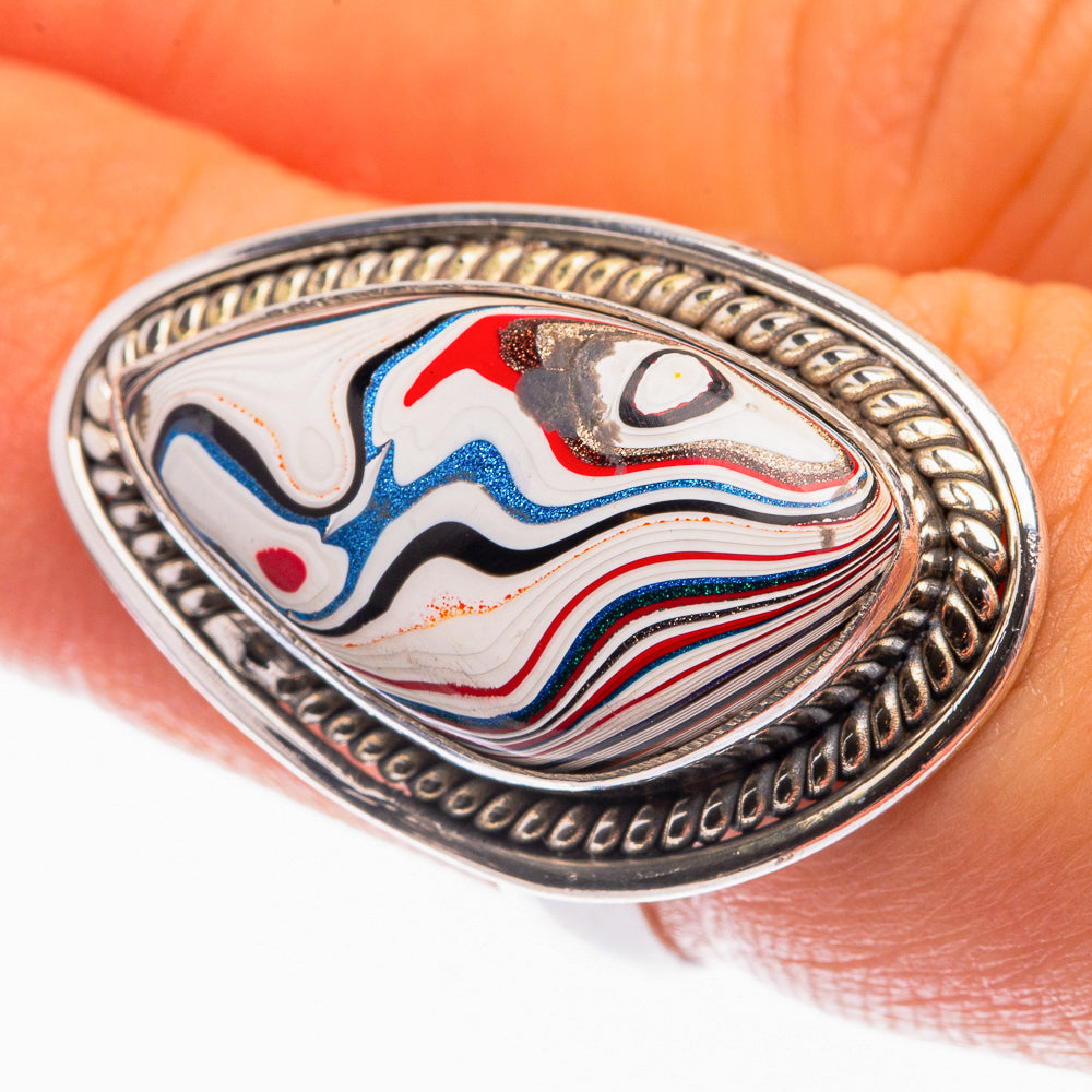Fordite Ring Size 6.5 (925 Sterling Silver) R142140