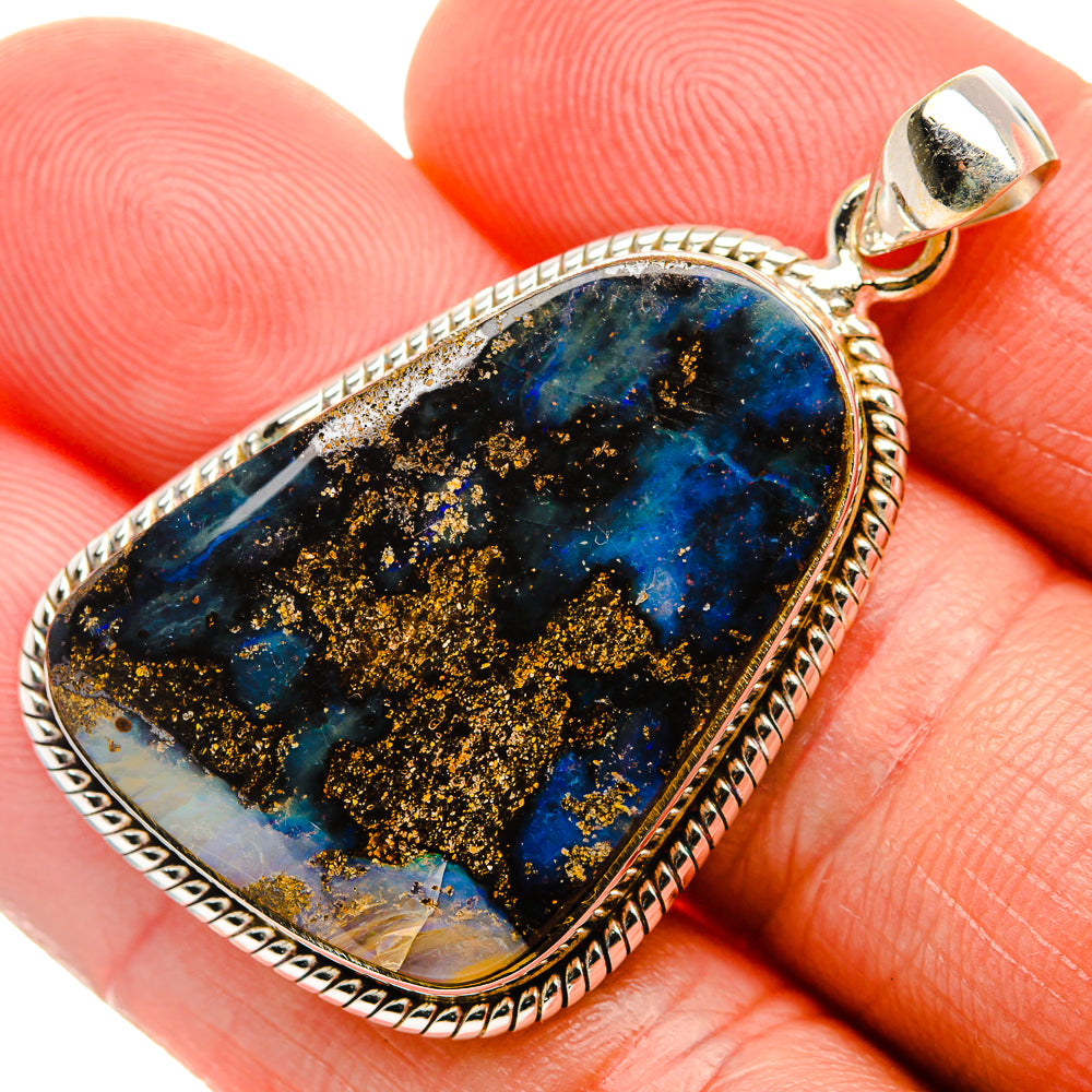 Boulder Opal Pendant 1 3/4" (925 Sterling Silver) PD38202