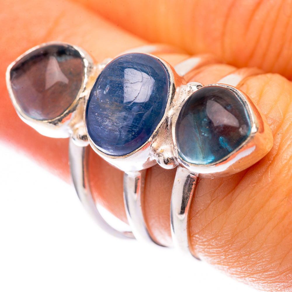 Kyanite, Blue Fluorite Ring Size 6.75 (925 Sterling Silver) R140480
