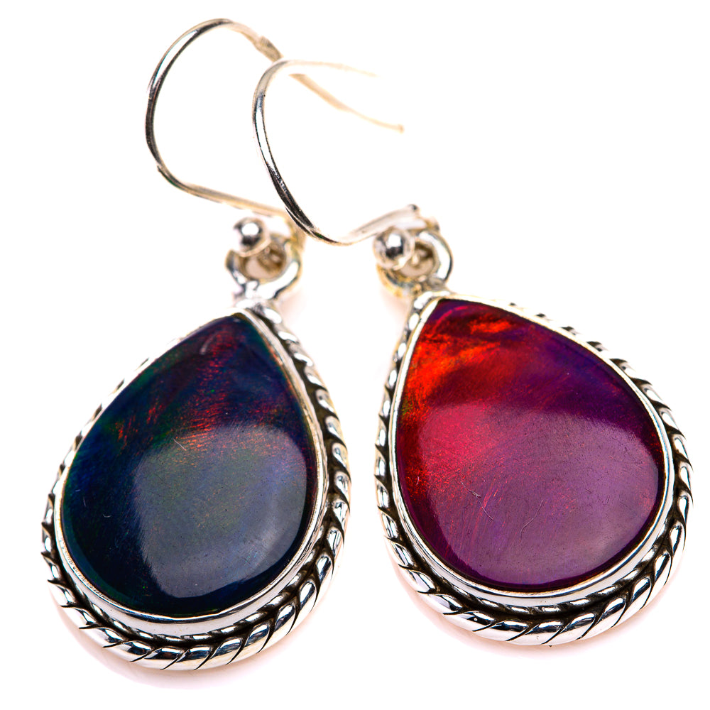 Aura Opal Earrings 1 3/8" (925 Sterling Silver) EARR432125