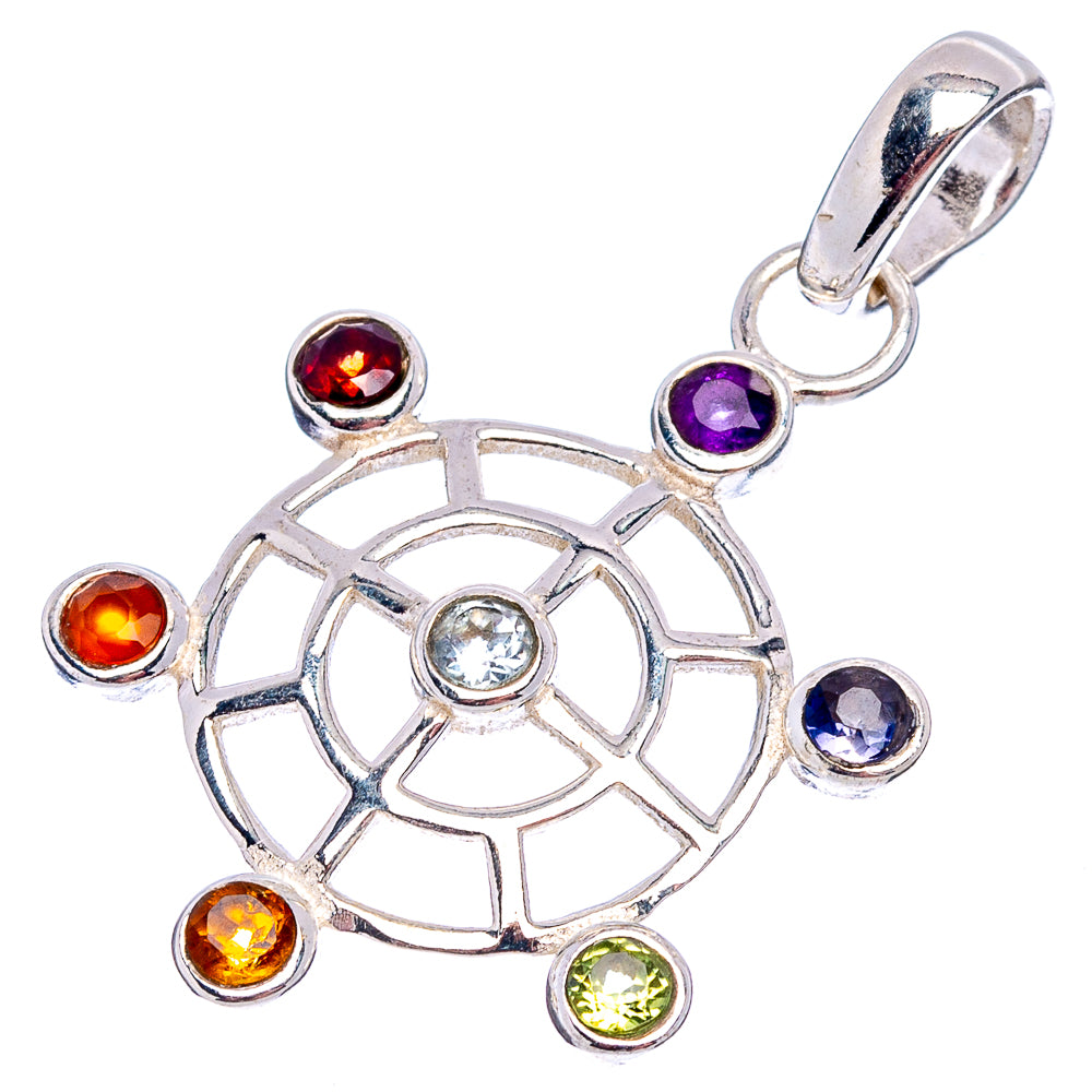Chakra Pendant 1 1/2" (.925 Sterling Silver)