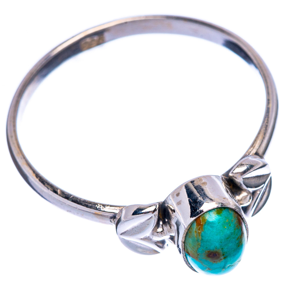 Chrysocolla Dainty Ring Size 9 (925 Sterling Silver) R145681