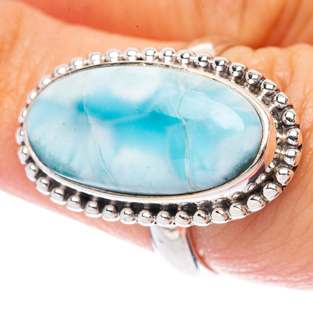 Larimar Ring Size 7 (925 Sterling Silver) R1701