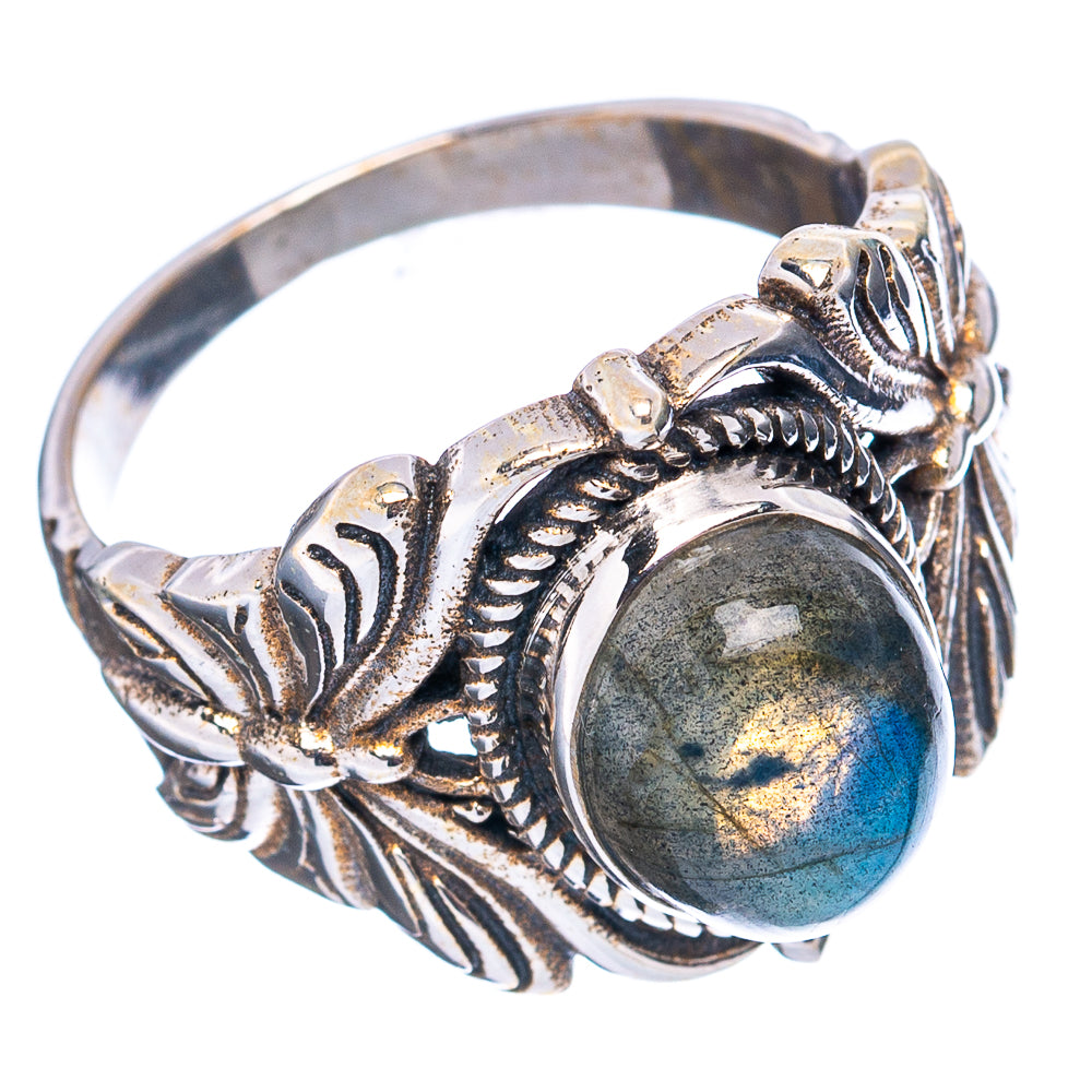 Labradorite Butterfly Ring Size 7 (.925 Sterling Silver)