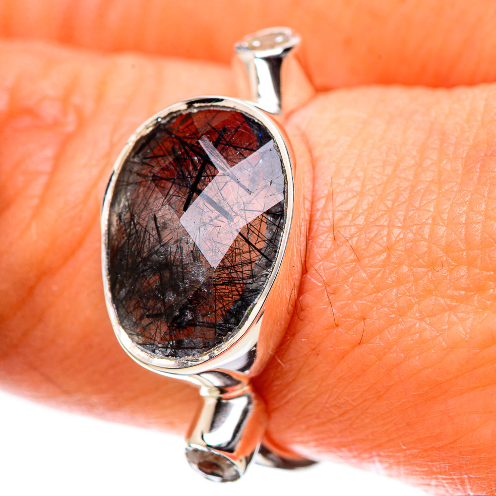 Premium Tourmalinated Quartz Ring Size 8 (925 Sterling Silver) RING138235