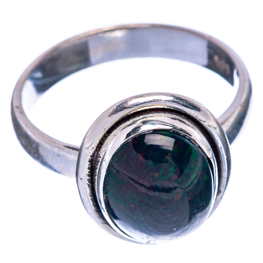 Black Opal Ring Size 6.75 (925 Sterling Silver) R144638