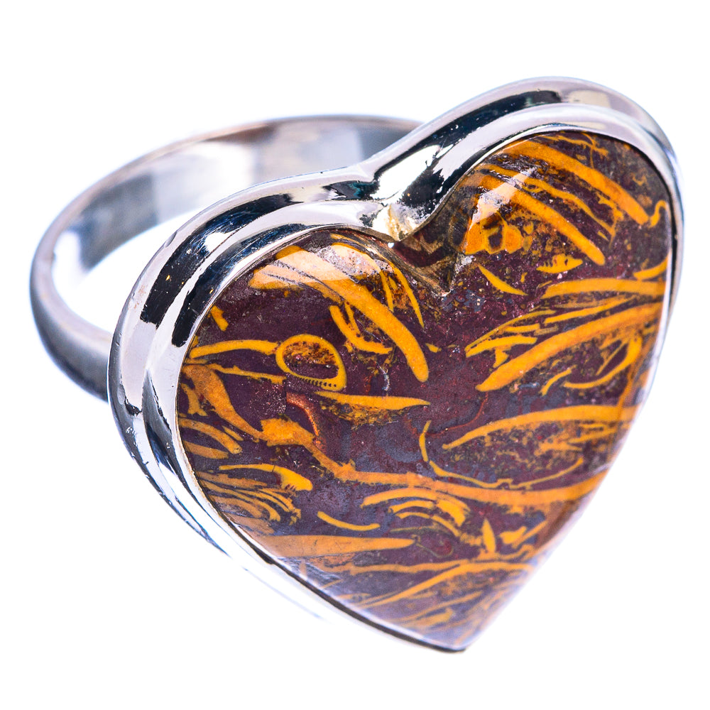 LargeCoquina Jasper Ring Size 7 (925 Sterling Silver) R144315