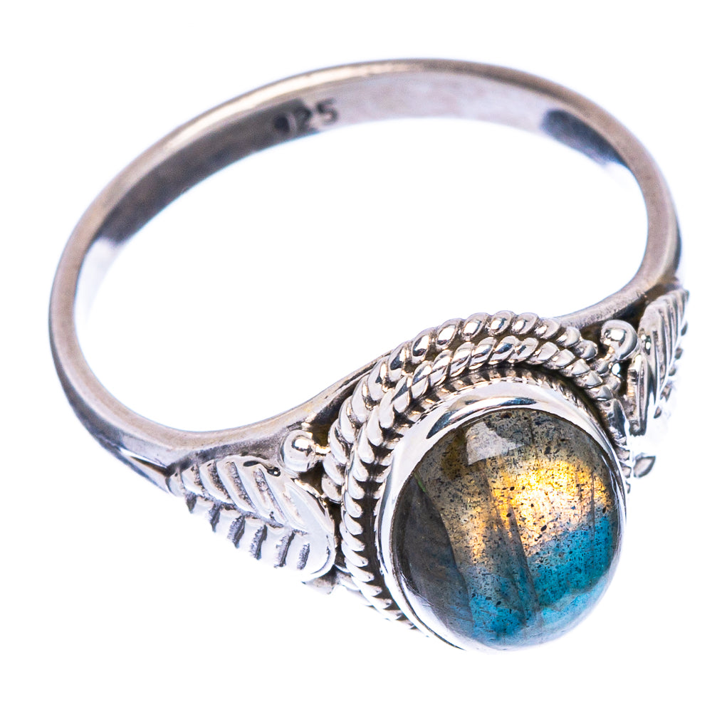 Labradorite Dainty Ring Size 7 (925 Sterling Silver) R146945
