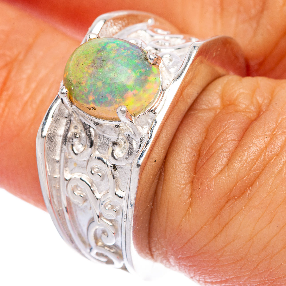 Rare Ethiopian Opal Ring Size 5.75 (925 Sterling Silver) R145990