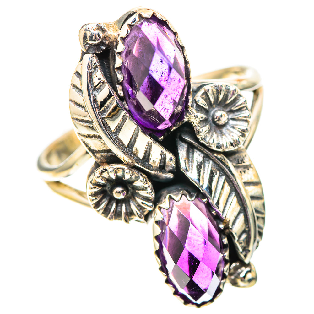 Faceted Amethyst Ring Size 9 (925 Sterling Silver) RING139135