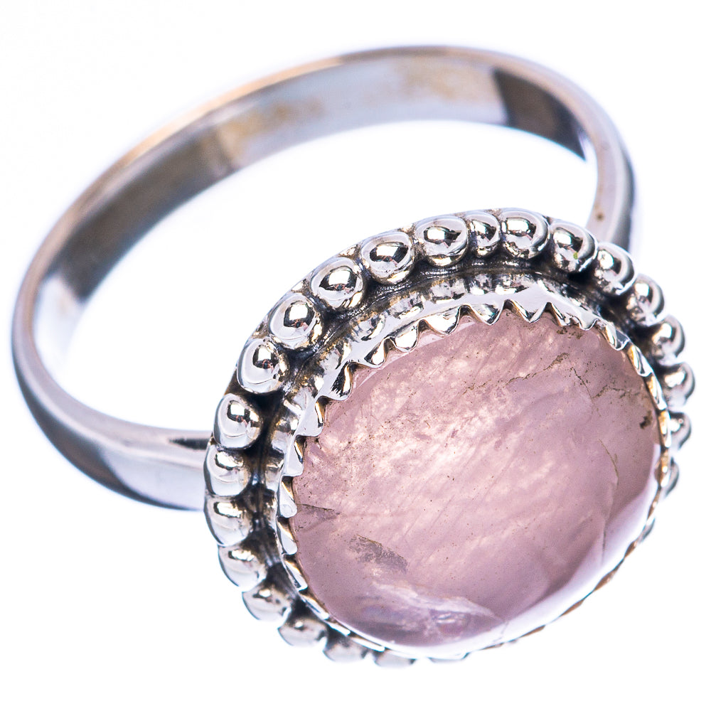 Rose Quartz Ring Size 7.5 (925 Sterling Silver) R3958