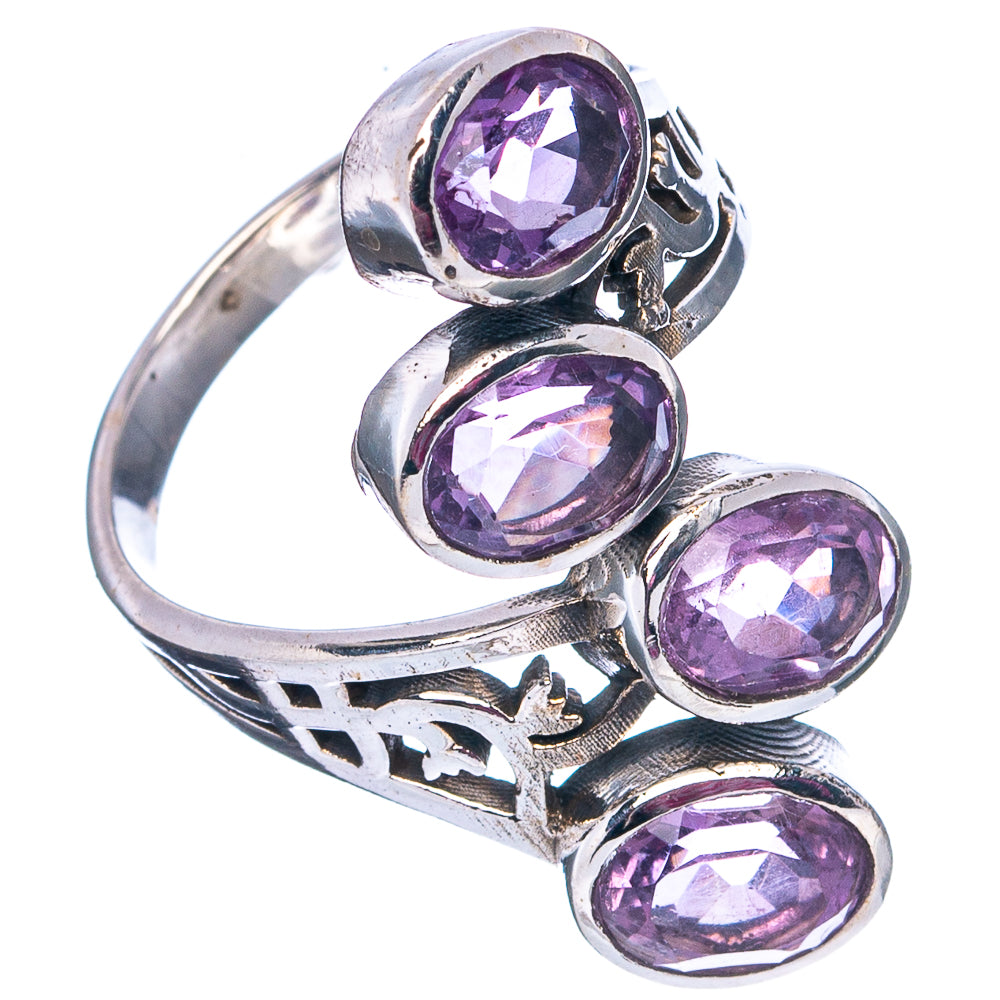 Faceted Amethyst Ring Size 7 (.925 Sterling Silver)