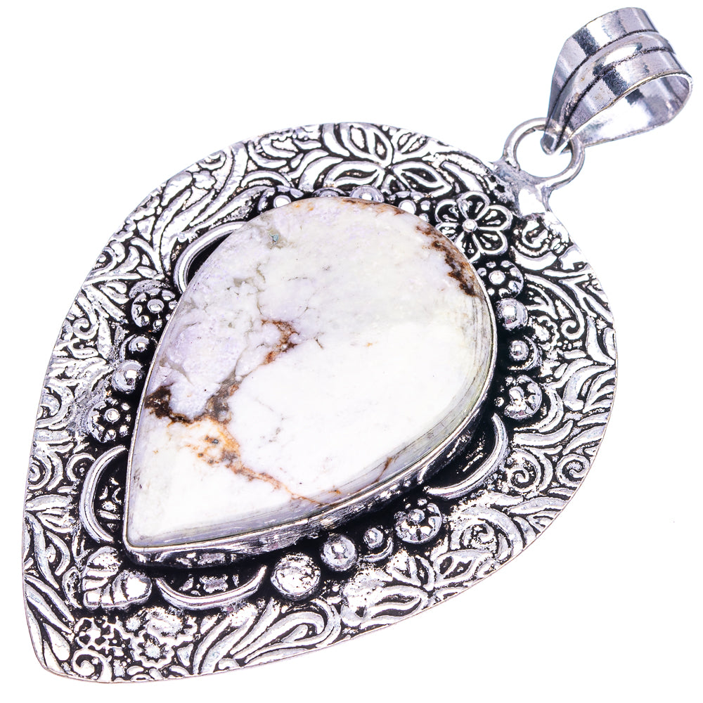 Lemon Chrysoprase Pendant 2 5/8" (German Silver)
