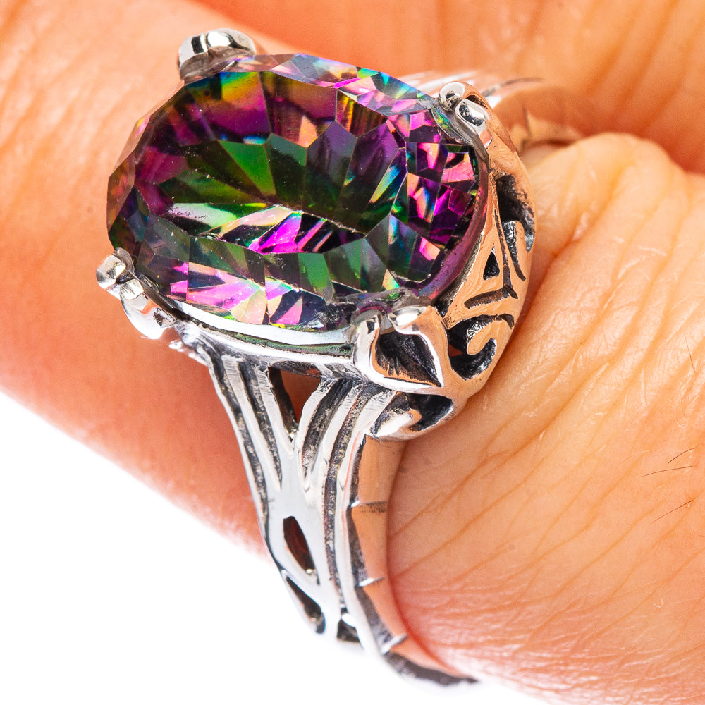 Mystic Topaz 925 Sterling Silver Ring Size 8.5 Ana Co R2455