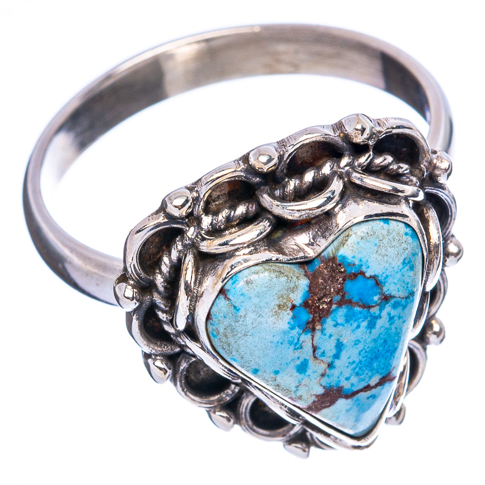 Golden Hills Turquoise Heart Ring Size 9.75 (925 Sterling Silver) R4954