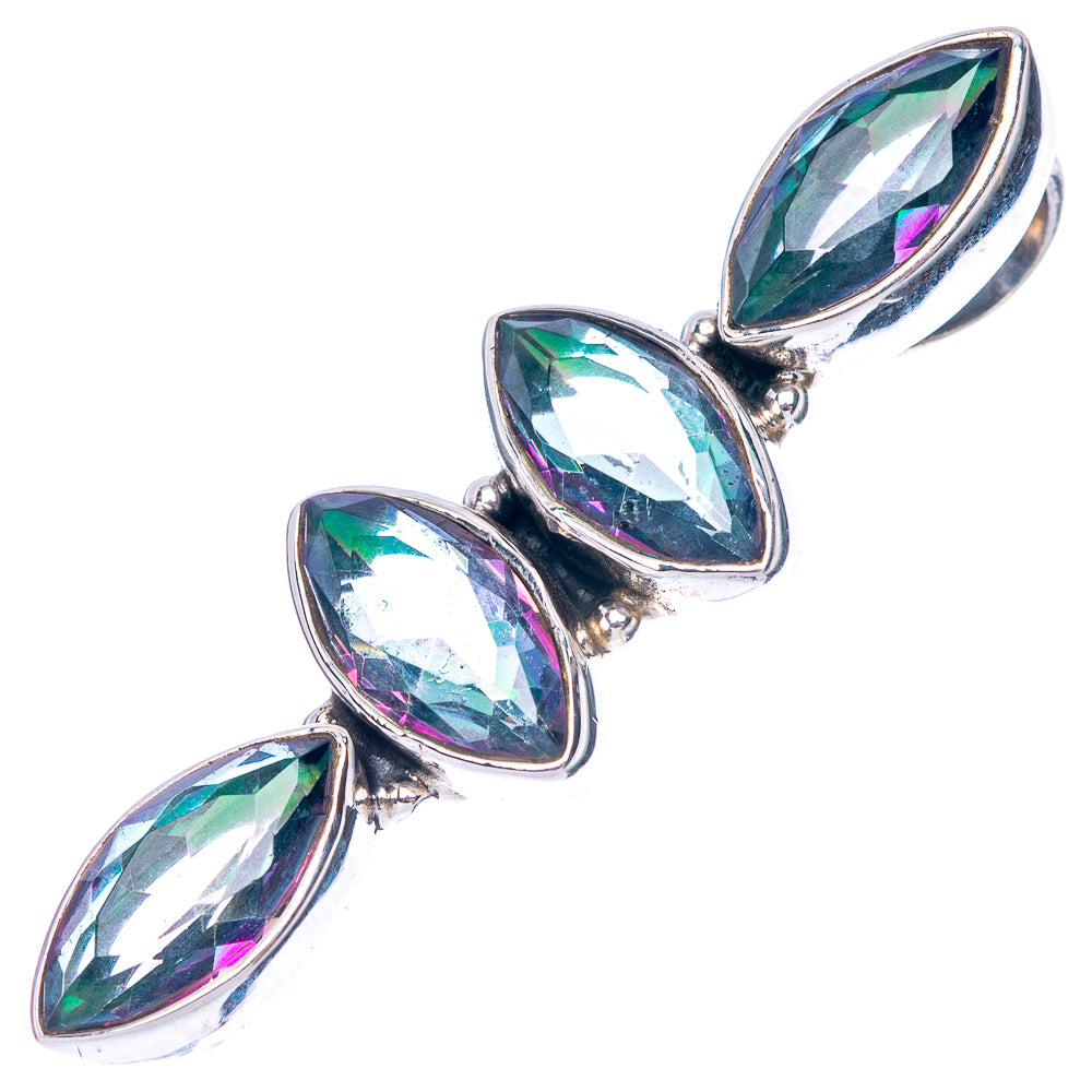 Mystic Topaz Dainty Pendant 1 3/8" (925 Sterling Silver) P43583