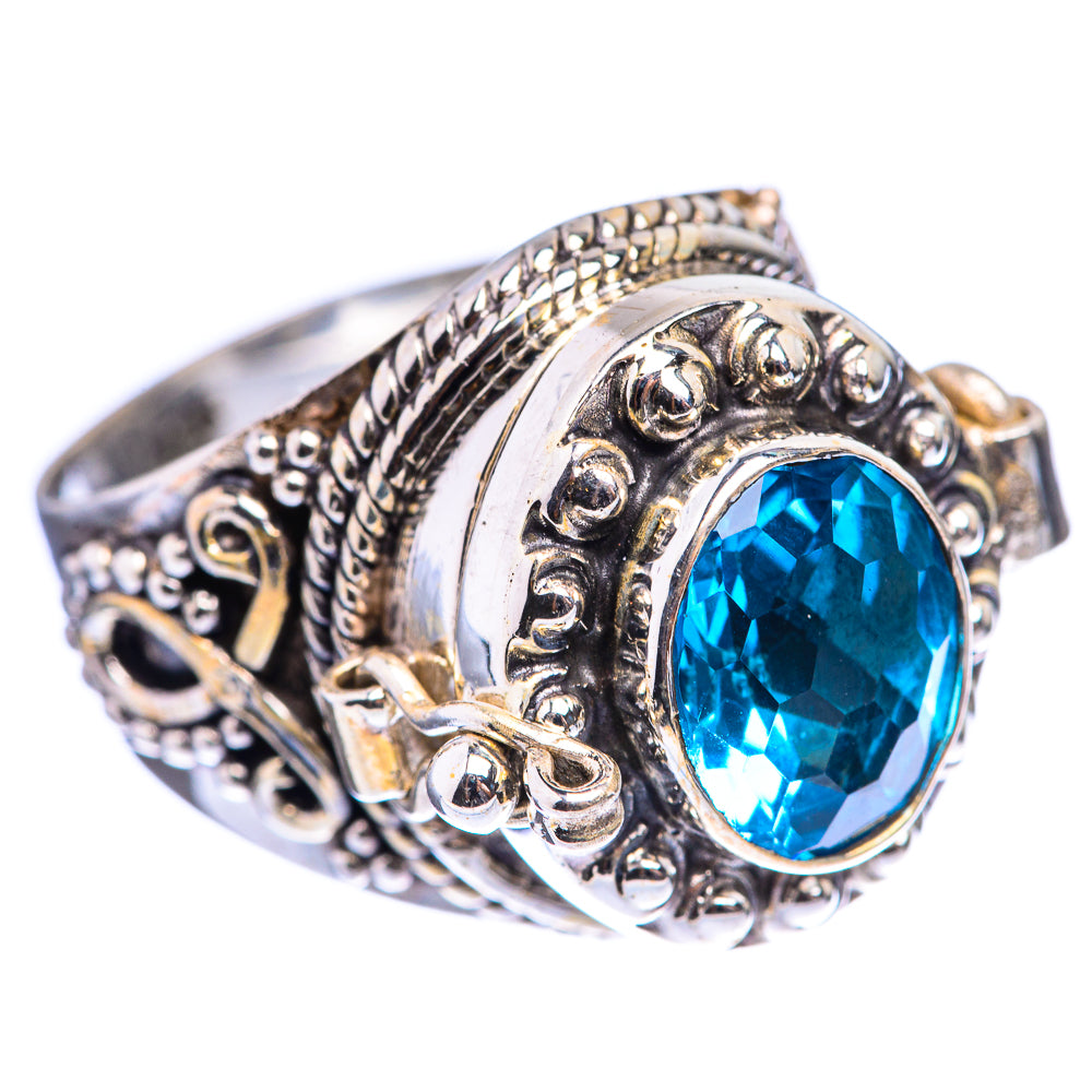 Poison Blue Topaz Ring Size 6.25 (925 Sterling Silver) R142799