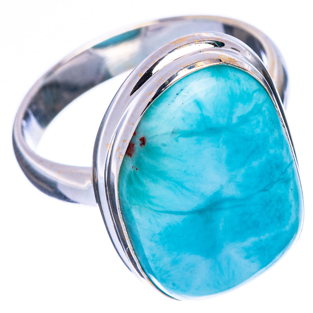 Larimar Ring Size 7.75 (925 Sterling Silver) R2245
