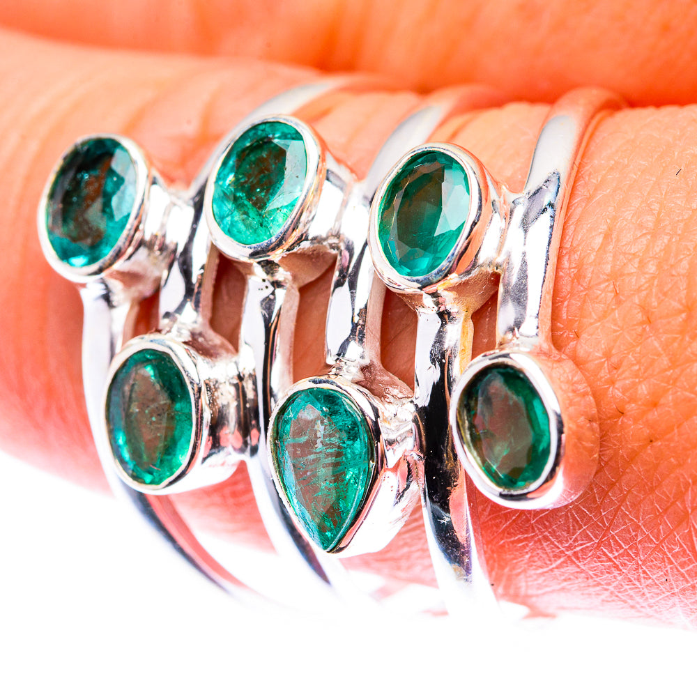Zambian Emerald Ring Size 9.5 (925 Sterling Silver) RING140083