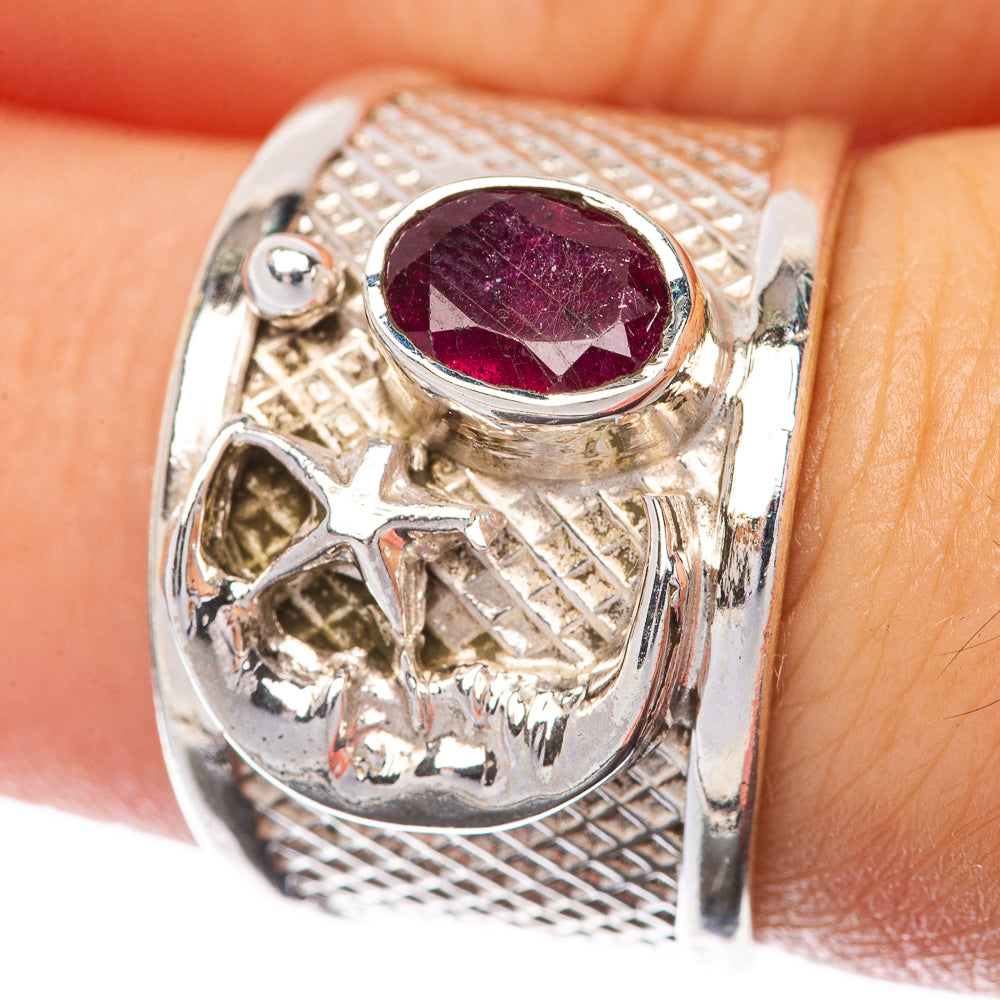 Garnet Ring Size 7.25 (925 Sterling Silver) R145100