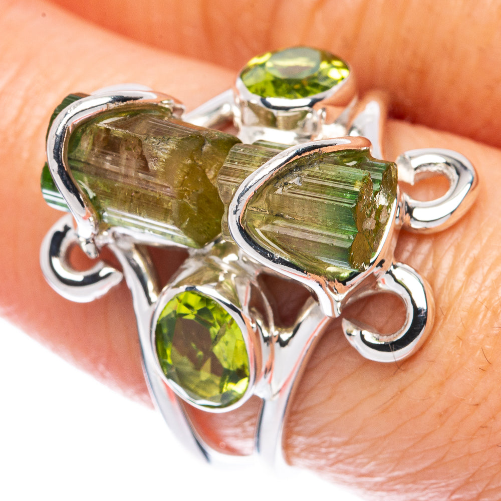 Premium Green Tourmaline 925 Sterling Silver Ring Size 8 (925 Sterling Silver) R2679