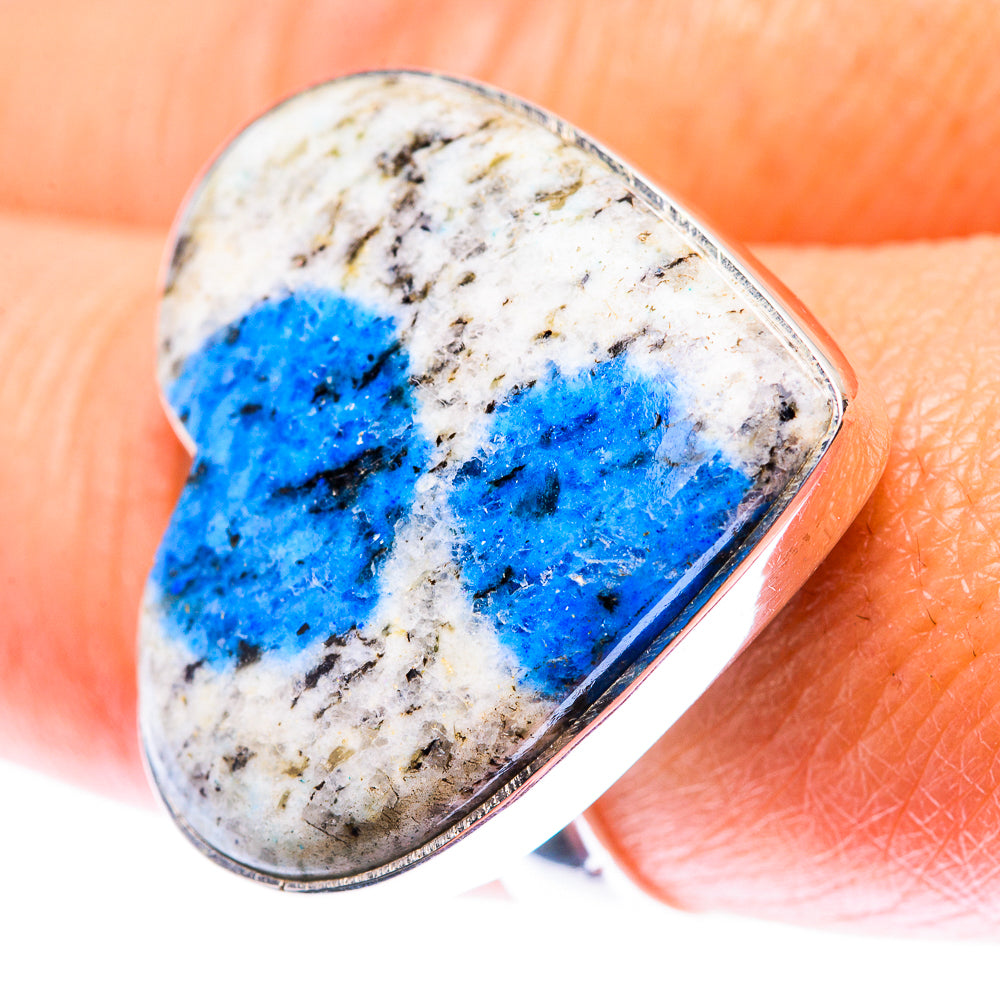 Large K2 Blue Azurite Ring Size 8.5 (925 Sterling Silver) RING140179