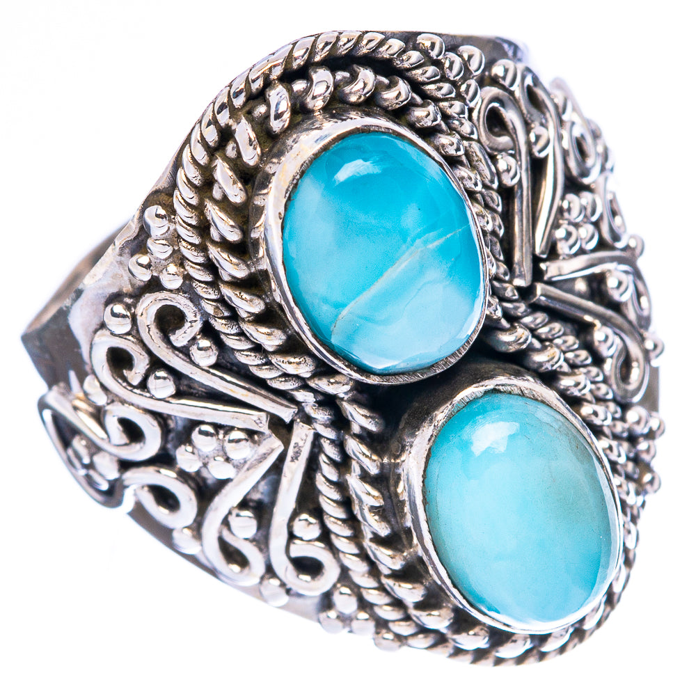Larimar Ring Size 7.5 (925 Sterling Silver) R4246