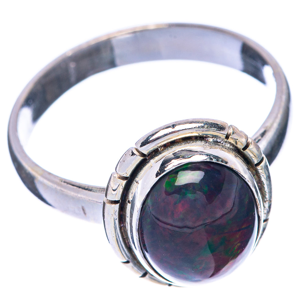 Black Opal Ring Size 9 (925 Sterling Silver) R144724