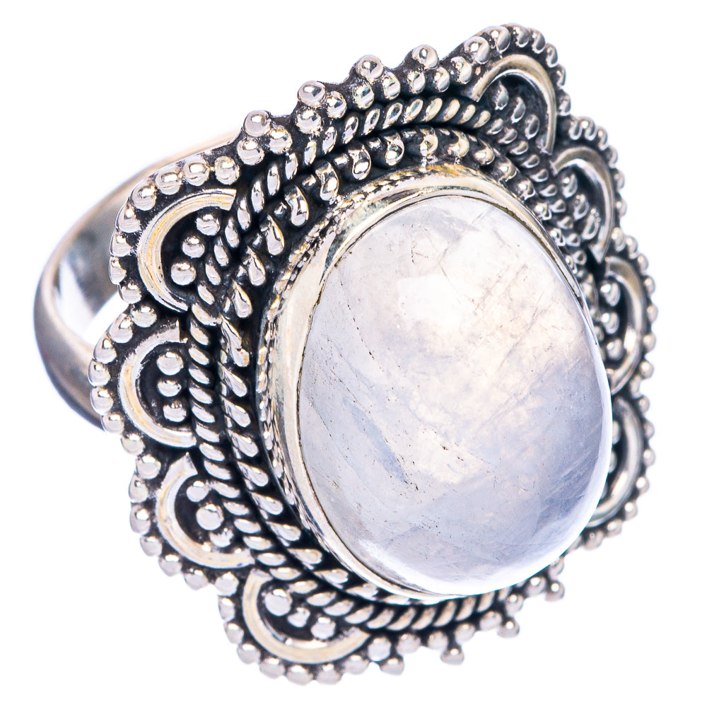 Rainbow Moonstone Ring Size 7 (925 Sterling Silver) R1328