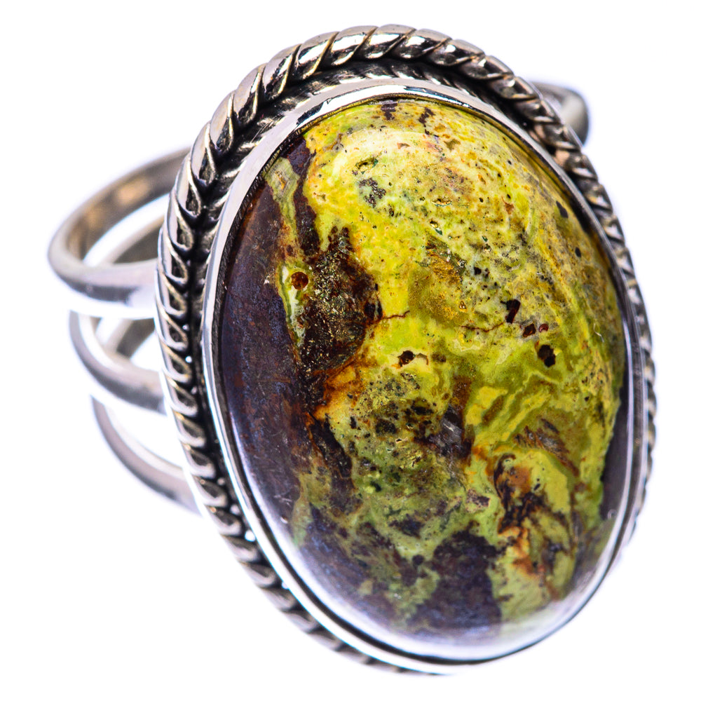 Gaspeite Ring Size 8.5 (925 Sterling Silver) R141197