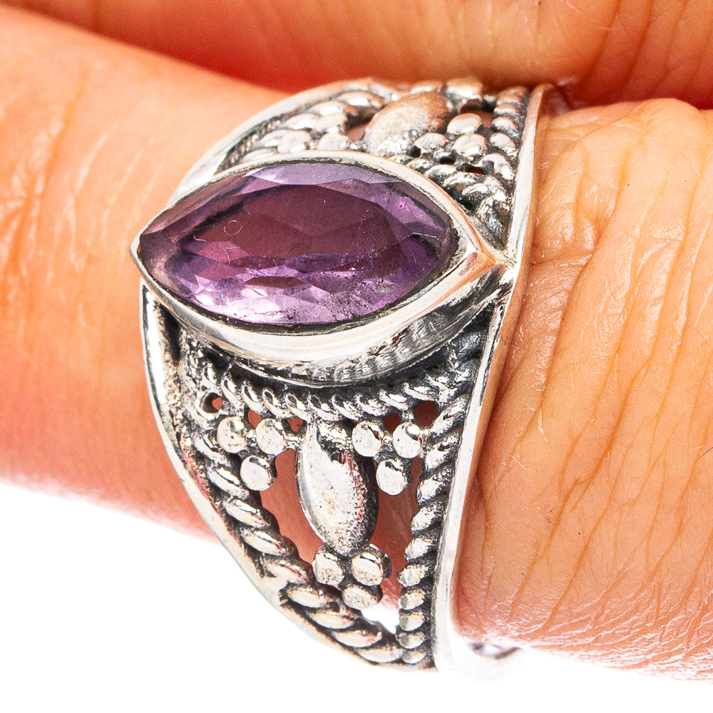 Amethyst 925 Sterling Silver Ring Size 8 (925 Sterling Silver) R6291