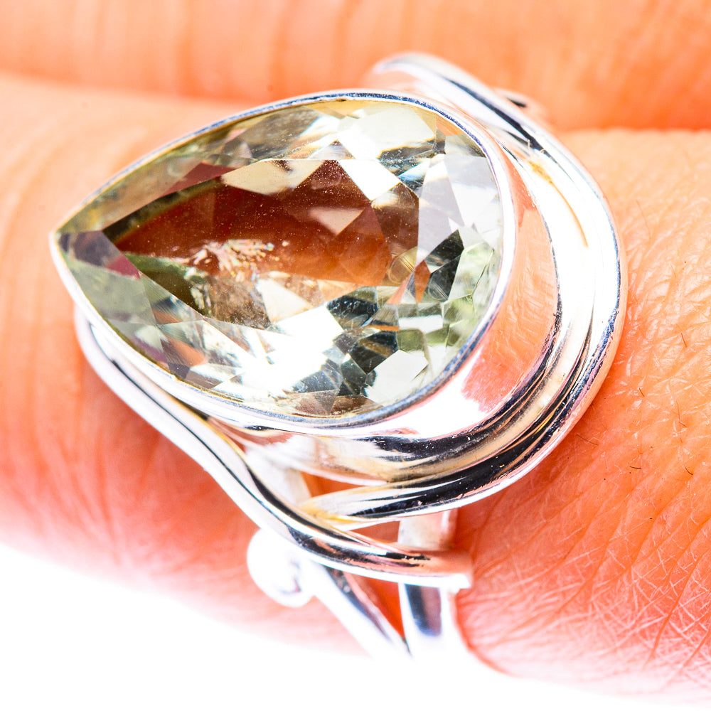 Green Amethyst Ring Size 8.25 (925 Sterling Silver) RING140149
