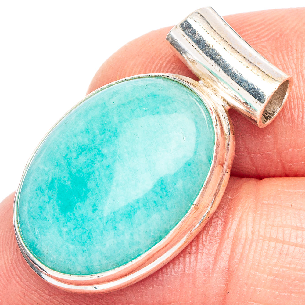 Larimar Pendant 1 1/8" (925 Sterling Silver) P43969