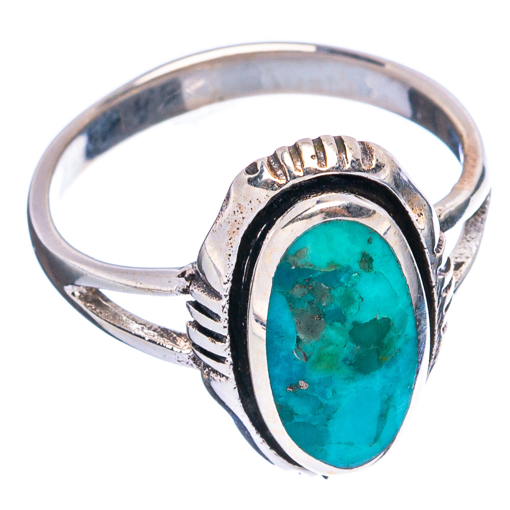 Rare Arizona Turquoise Ring Size 5.5 (925 Sterling Silver) R5006