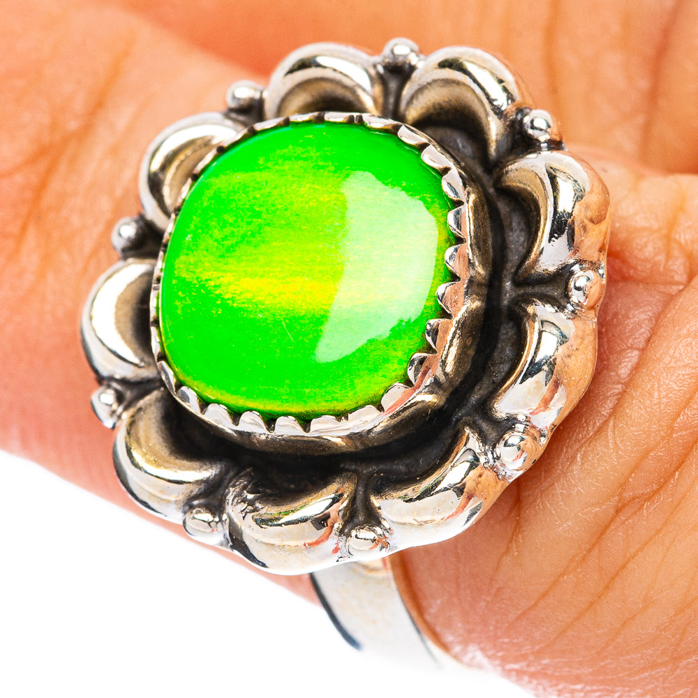 Aura Opal Ring Size 6.75 (925 Sterling Silver) R4562