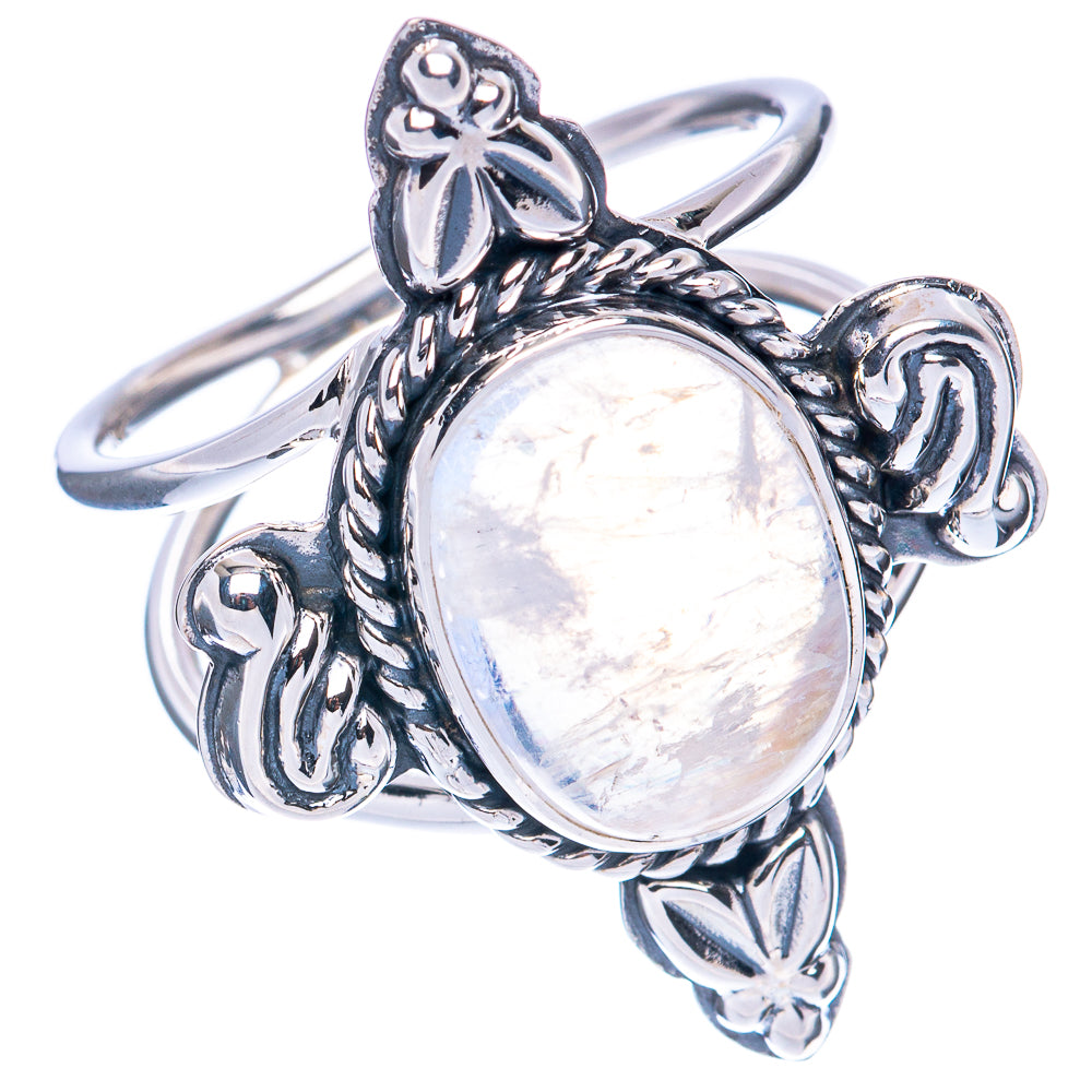 Premium Rainbow Moonstone Ring Size 8.75 (925 Sterling Silver) R2620