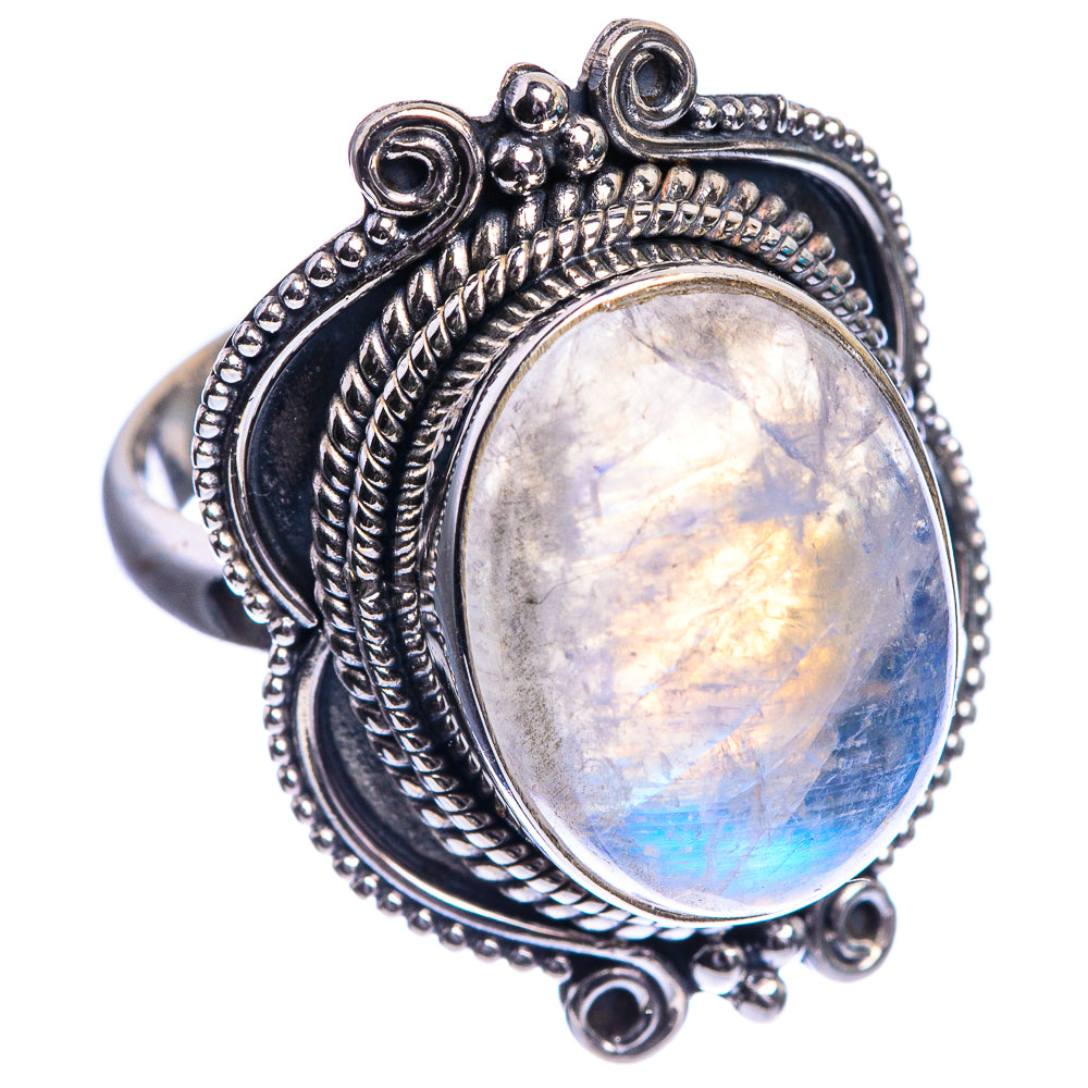 Rainbow Moonstone Ring Size 7 (925 Sterling Silver) R144131
