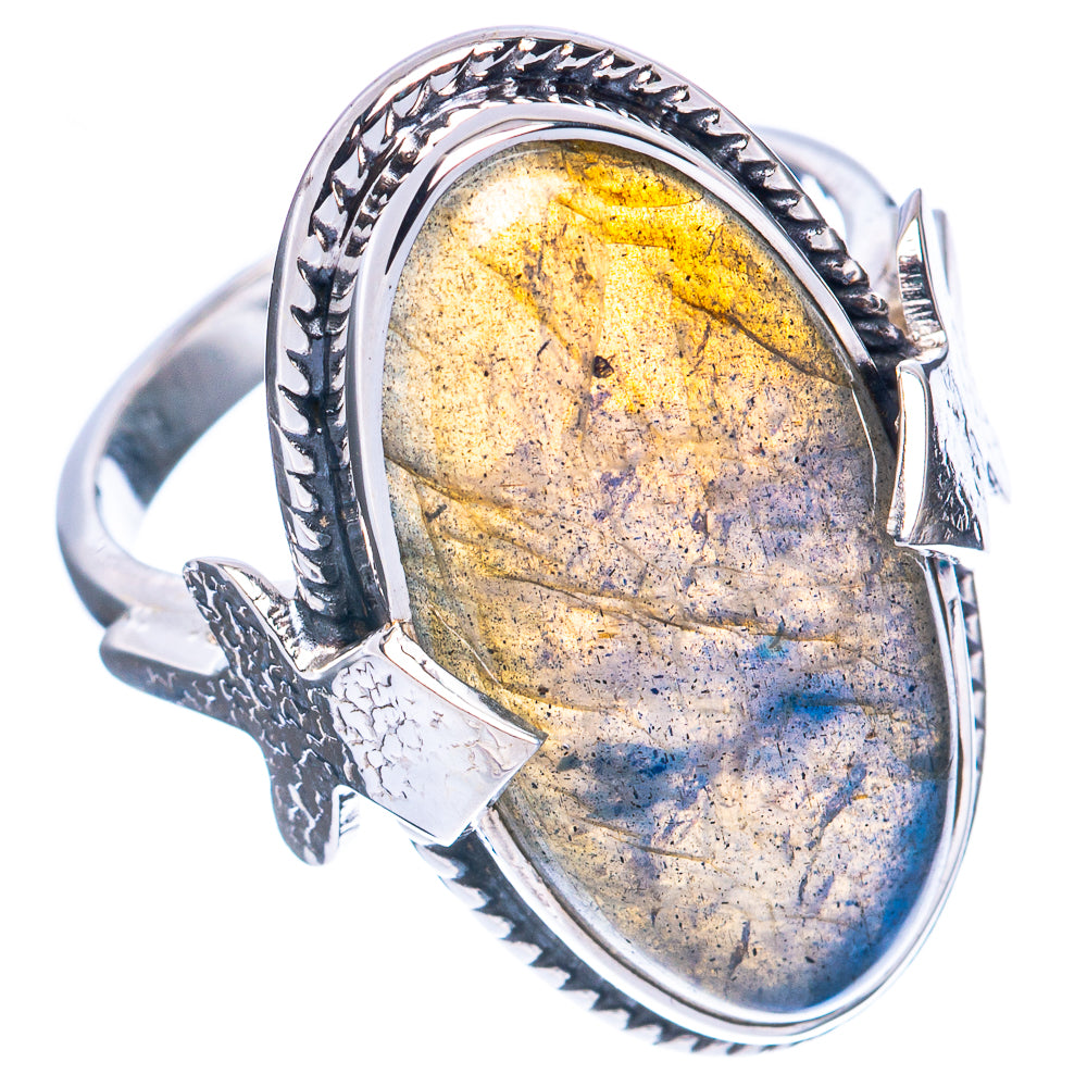 Premium Labradorite Ring Size 8 (925 Sterling Silver) R2583
