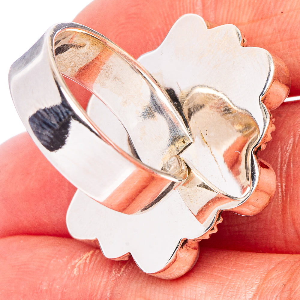 Golden Hills Turquoise Native Style, Pink Opal Ring Size 6 Adjustable (.925 Sterling Silver) Exclusive