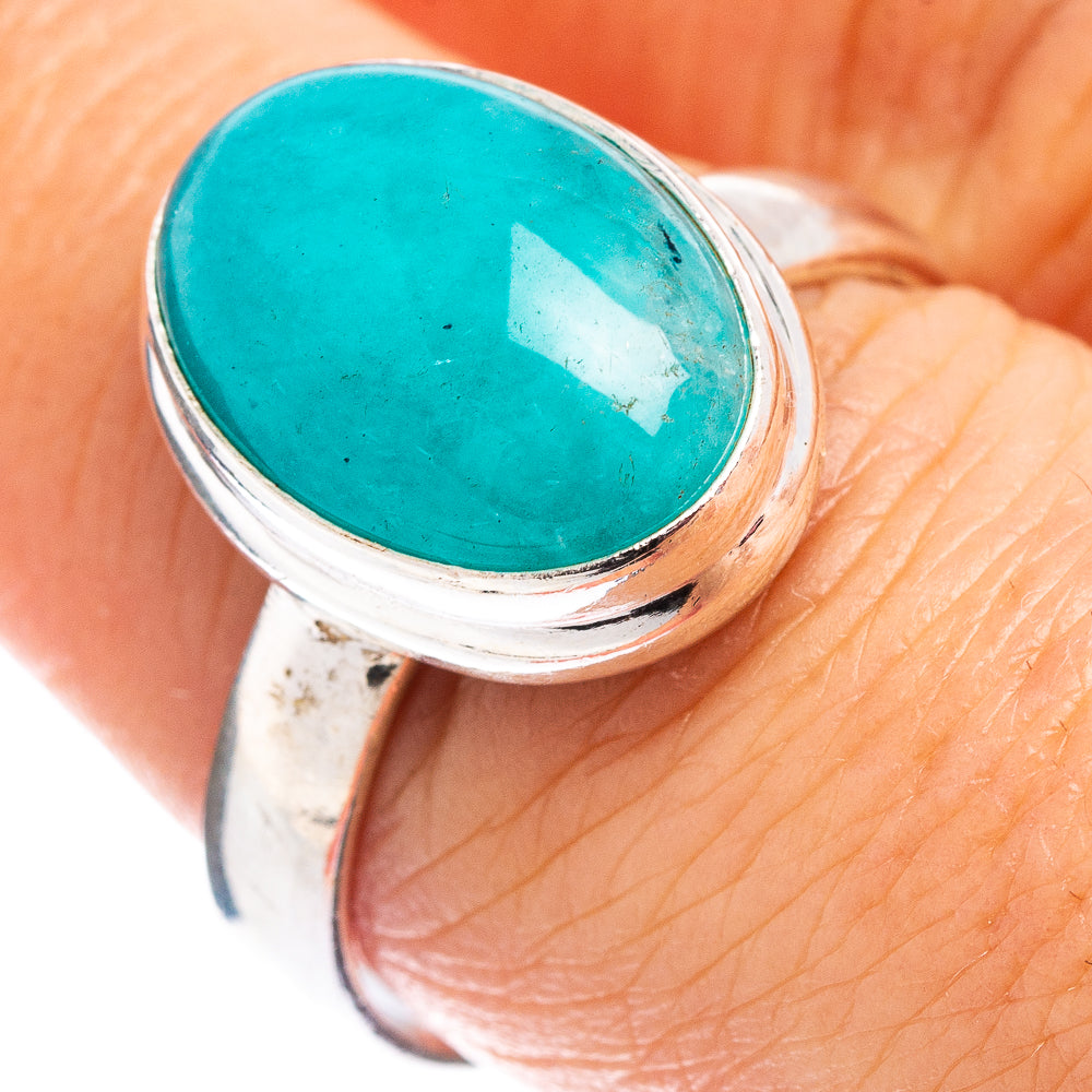 Amazonite Ring Size 8.5 (.925 Sterling Silver)