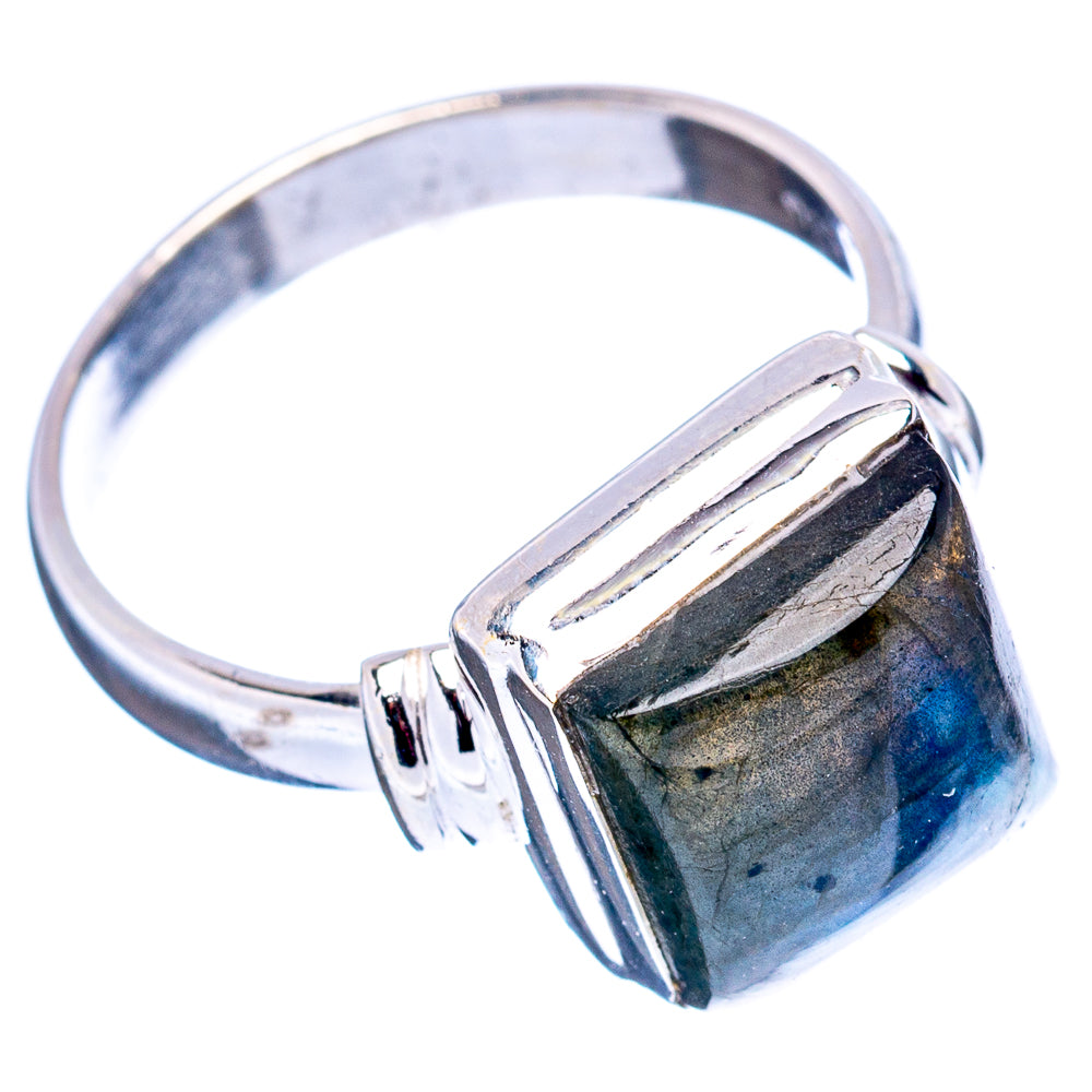 Labradorite Ring Size 7.75 (.925 Sterling Silver)